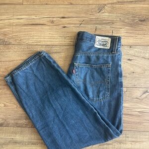 Levi's Blue Baggy Dad Jeans